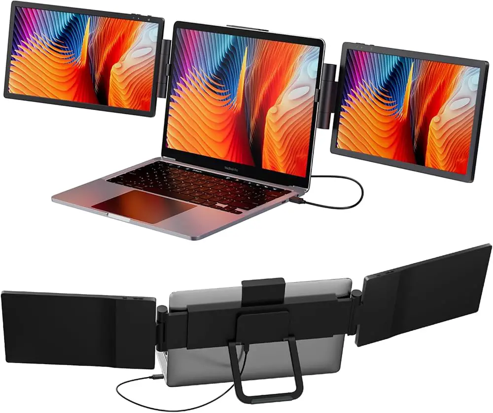 Triple-Screen Laptop