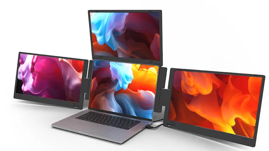 Triple-Screen Laptop