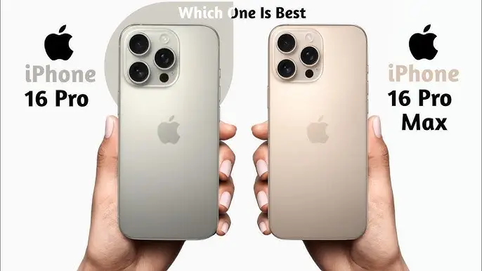 iPhone 16 Pro vs iPhone 16 Pro Max Comparison